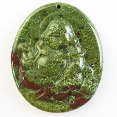 China Angel Free Shipping High Quality carved Dragon Bloodstone Maitreya For DIY necklace pendant jewelry for sale