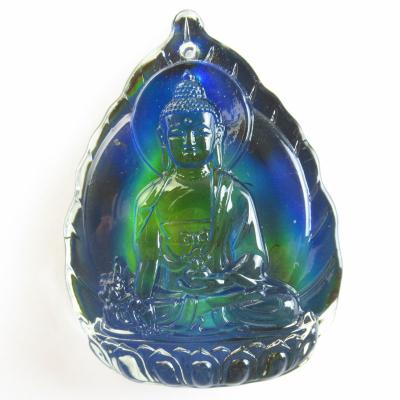 China Angel Free Shipping Hot Sale Mood Stone Color Change Mood Stone Kwan-Yin Teardrop For DIY Necklace Jewelry for sale