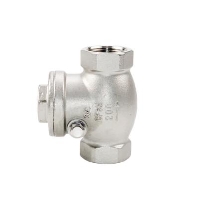 China General High Quality Service Pressure Stainless Steel Medium Valve Screw Thread Swing Check Valve H14 for sale