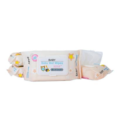 China Gentle disposable babywipe-s antibac terial wetwipe single pack 80pcs non alcohol spunlace nonwoven fabric cheap wet wipe-s for sale