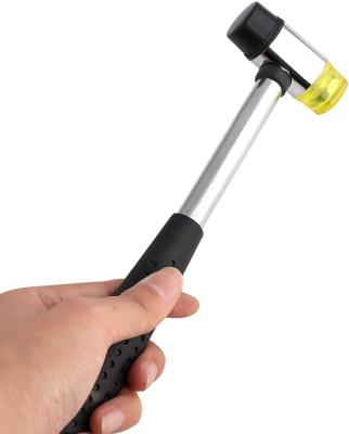 China Machinist Hammer Mallet With Metal Handle Rubber Lightweight And Durable Plastic And Rubber Small Hammer With 2 Head Tip for sale