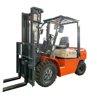 China Hotels Cheap Price New Brand CPCD30 3TON Forklift WGFT Diesel Forklift CPCD30 Sideshift for sale