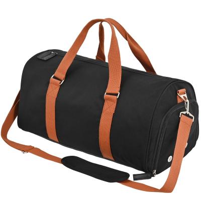 China sports & Custom Logo Travel Sports Gym Duffel Bag With Shoe Pocket Sports Duffel Bag Gym Training Wet Bag for sale