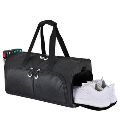 China Sports Shoulder Duffel Bag Custom Logo Sports Gym Duffel Bag With Pocket Shoe Compartment Wet Gym Duffel Bag For Men And Women for sale