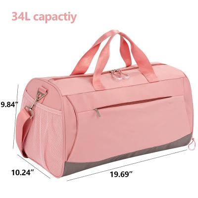 China Wholesale Multifunctional Outdoor Sports Gym Bags Ladies Pink Gym Duffel Bag Gym Training Bag Wholesale for sale