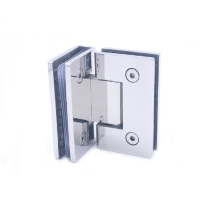 China 304 Stainless Steel 90 Degree High Strength Glass To Shower Glass Hinge for sale