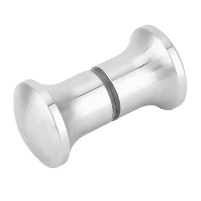 China Modern 304 Stainless Steel Door Handle Shower Room Glass Door Knob for sale