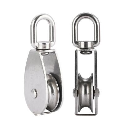 China Easy Installation 304 Stainless Steel Lifting And Hoisting Fixed Pulley for sale