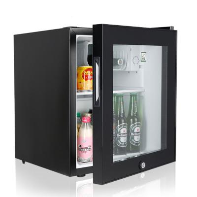 China Cheap hotel factory price mini glass freezer in low for sale