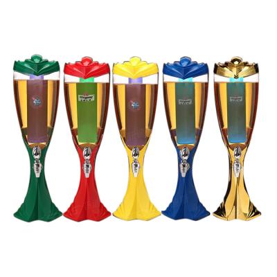 China high quality beer dispenser 3/2/1.5 liters beer tower with ice tube with LED light Byang-b5v for sale