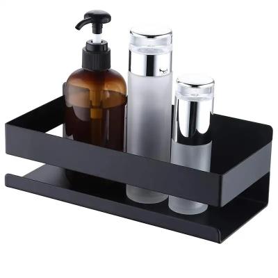 China Wall Mounted Type Self Adhesive Stainless Steel Bathroom Glass Shelf for sale