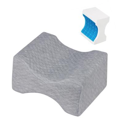 China Memory Foam Orthopedic Gel Knee Cooling Pillow For Ergonomic Sleeper Side Cutout Leg Pillow For Pregnancy for sale