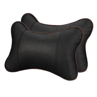 China Breathable Auto Sports Car Neck Pillow Headrest Neck Support Pillow Cushion For Travel Car Seats Gog Bone Shape for sale