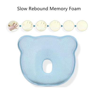 China Memory Baby Care Plagiocephaly Newborn Baby Pillow to Prevent and Treat Flat Head Syndrome in Memory Foam Perfect Head 0 - 36 Months for sale