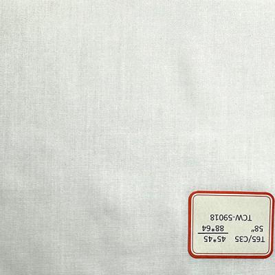 China Plain Semi Bleached Pocket Cloth Trouser Lining TC Fabric 88X64 for sale