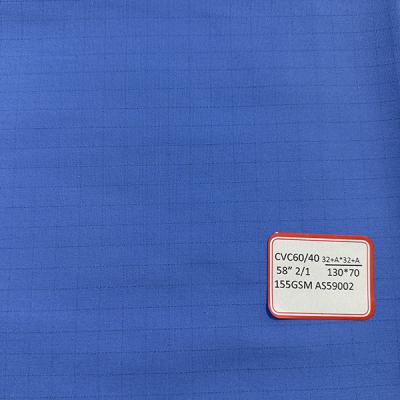 China 155GSM Anti Static Lining Fabric Thread Count 32+A Density 130/70 CVC Fine Grain for sale