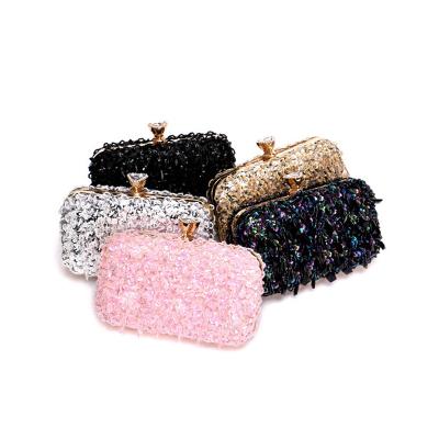 China YIMGMI leather embroidered evening clutches European and American retro fashion ladies feast clutches dress evening clutches for sale