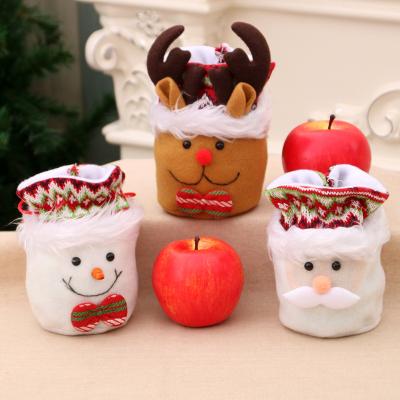 China Christmas Eve Candy Apple Bag Christmast Ornament Christmas Decorations Christmas Gift Bag Candy Bag for sale