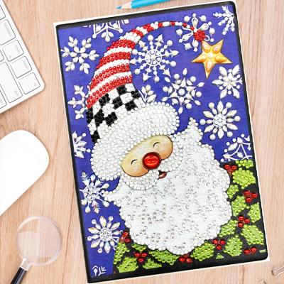 China New New Classic/Postmodern Diamond Cross Embroidery Craft Gift DIY Christmas Diamond Painting Notebook Diary A5 for sale