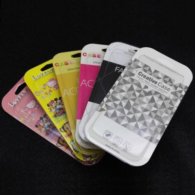 China Recyclable Custom Factory Price PVC Card Phone Case Plastic Box Packaging Box Three Fold Transparent Blister Box for sale