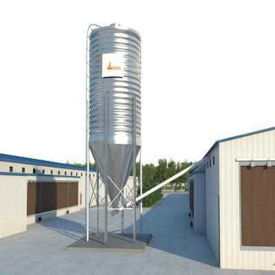 China Farms raw material poultry farm equipemt chicken pig grain silo for sale for sale