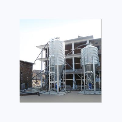 China Durable Hot Galvanized Sheet Grain Silo Feed Storage Pig Chicken Farm Poultry Feed Silo for sale