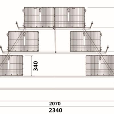 China Complete Automatic A Type Automatic Poultry Chicken Broiler Cage System for sale