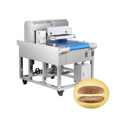 中国 High speed horizontal bread bekery automatic hamburger slicer machine 販売のため