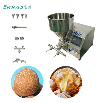 中国 Automatic manual puff filling machine/cream puff filler machine/puff making food machinery 販売のため