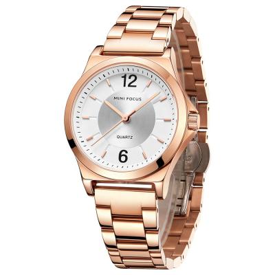 China Luxury MF0308L Water Resistant Business Women Watches Fashion Rose Gold Stainless Steel Ladies Watch for sale