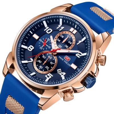 China MF0268G Fashion Sport Men Quartz Wrist Watch Chronograph Functional Water Resistant Man Watches for sale