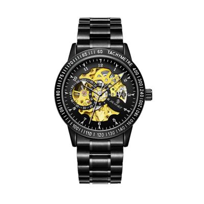 China Luxury Skeleton Tourbillon Auto Date SN157 2021 New Fashion Skeleton Automatic Mechanical Watches For Men for sale