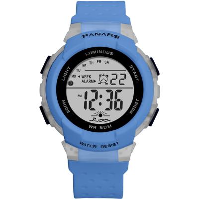 China PNS 8138 Fashionable Children's Alarm Waterproof Luminous Big-screen Watch Electronic Digital Watch for sale