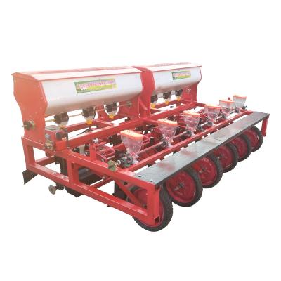 China Flat Ground Vegetables Grains Suspension Suppression Six-Row Seeder Planter for sale