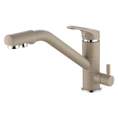 China Thermostatic faucets all copper three-in-one the water purifier kitchen sink faucet turning the kitchen direct drinking faucet for sale