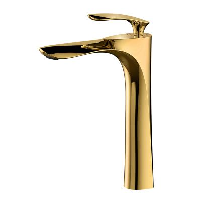 China New Bathroom Luxury Classic Brass Basin Faucet Modern High Quality Gold Metered Basin Faucets Rose Gold for sale