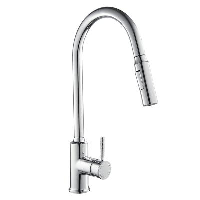 China Contemporary High Quality Brass Luxury Design Health Kitchen Sink Faucet Mixer Tap Modern Pull Out Kitchen Faucet for sale