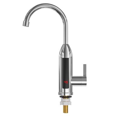 China Electric Instant Hot Water Taps 220V 3000W Thermostatic Heater Digital Display Faucet Kitchen Water Faucet High Quality Tankless Faucet for sale