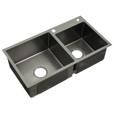 China Without Double Faucet Modern New Design Stainless Steel Kitchen Sink Commercial Handmade Black Kitchen Sink for sale