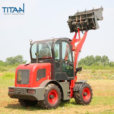 China Hotels zl08 0.8ton mini lawn mower loader rickshaw truck red loader compact wheel loader for sale for sale