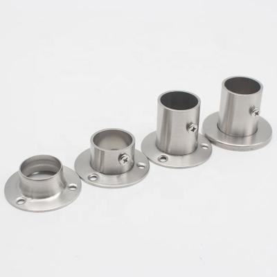 China Modern 19mm 22mm 25mm 32mm Flange Plate Rack Cabinet Tube Bracket for sale