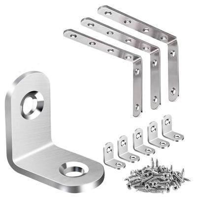 China Modern Simple Steel L Shape Corner Corner Shelf Bracket Stainless Steel Corner Connector for sale