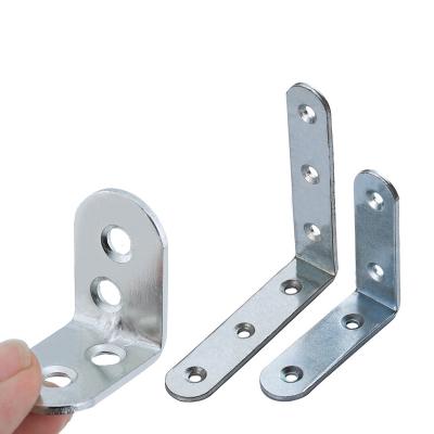 China Modern Simple L Shape 90 Degree Angle Steel Corner Bracket Iron Joints Corner Joints For Furniture for sale