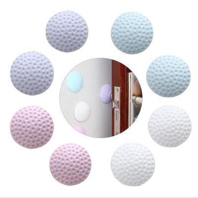 China Protect the door and wall cartoon damper door stopper rubber plastic anti-collision door handle furniture drawer pull door guards for sale