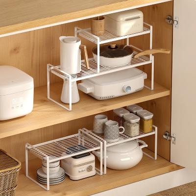 China Japanese Style Viable Cabinet Iron Kitchen Spice Rack Multilayer Organizer Storage Holders for sale