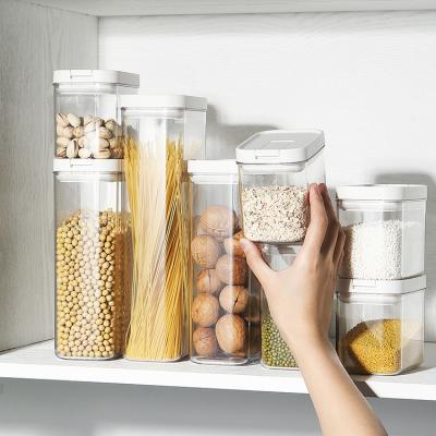 China Transparent Milk Powder Storage Container Freshness Preservation Kitchen Grain Food Plastic Airtight Storage Containers for sale