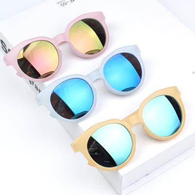 China Fashion Sunglasses Kids Mirror Sunglasses Children UV400 Protection Reflective Eyewear Shades Colorful Sunglasses for sale