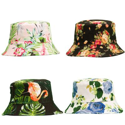 China Custom Wholesale Sunscreen Fashion Double Sided Adult Fisherman Hat Outdoor Printed Tie Dye Reversible Bucket Hats for sale