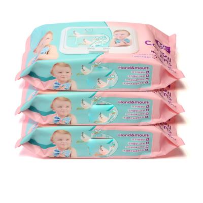 China Wholesale Private Label Baby Skin Care Organic Cotton Baby Wipes Wet Wipes Factory Organic Baby Wipes for sale