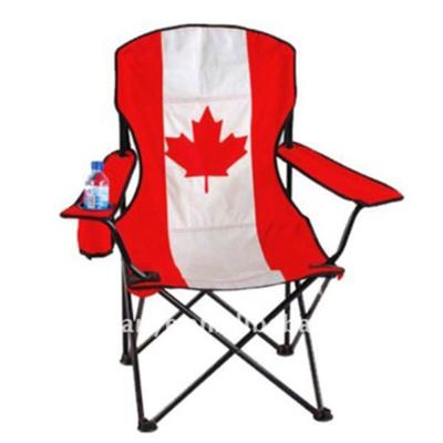 China Fishing Chair Canada Flag Camping Chair Cheap Outdoor Portable Folding Chair for sale